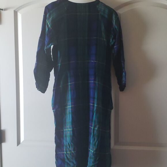 EBI for Brassies New York Plaid Dress Vintage Size 8 - Picture 5 of 7